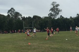 Runaway try - Saturday 23 July - great work, girls! (Pictured above)