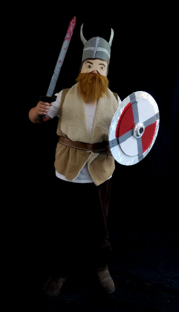 Liam Dooley as a viking