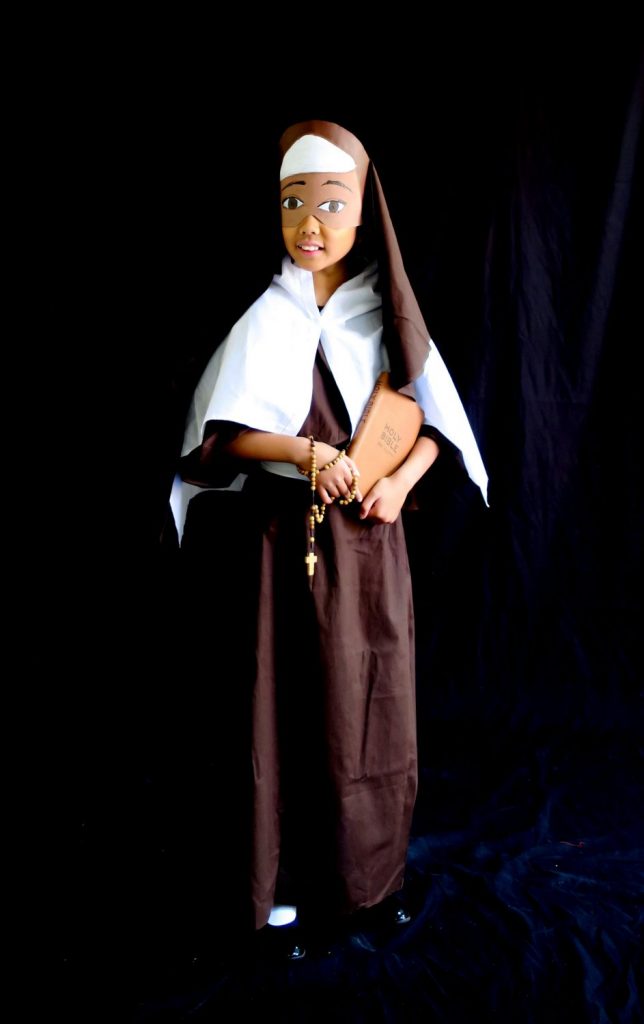 Liana Sadumiano as a nun