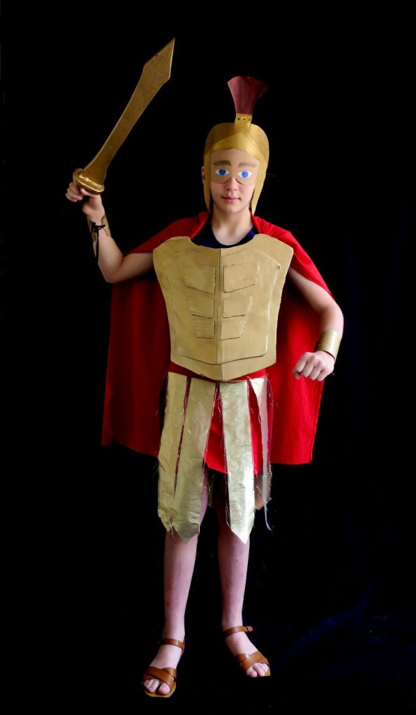 Max Brown as a Roman Soldier