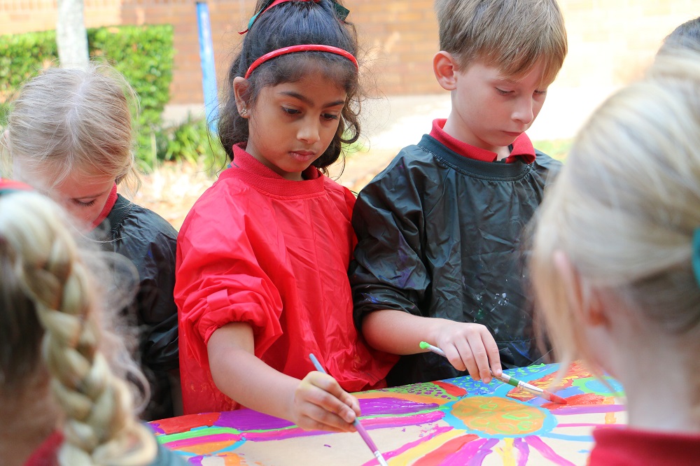 Year 1 IST Mural painting (3)