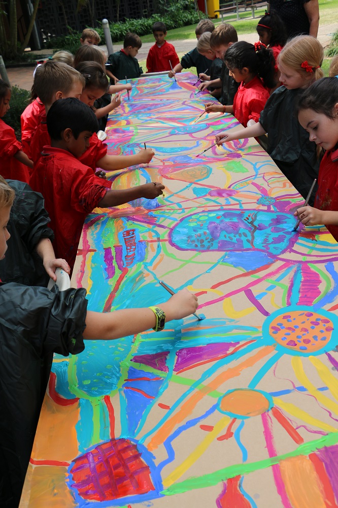 Year 1 IST Mural painting (5)