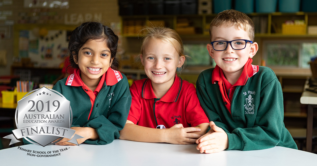 Primary School of the Year Award Finalist St Paul