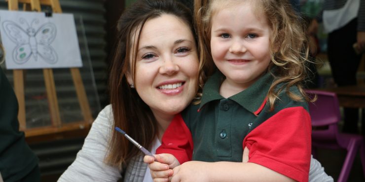 St Paul's School Pre-Prep mother and daughter