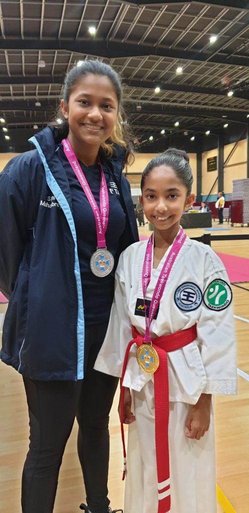 Shani and Jeeya Mahambrey - Taekwondo QLD Open 2021