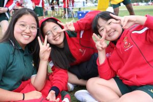 Ella, Tae and Nunu at Sports Day