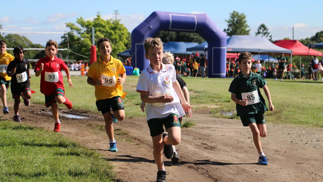 St Paul's School students running in Cross Country.